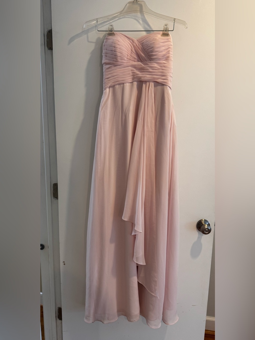 Azazie Light Blush Strapless Maxi Skirt